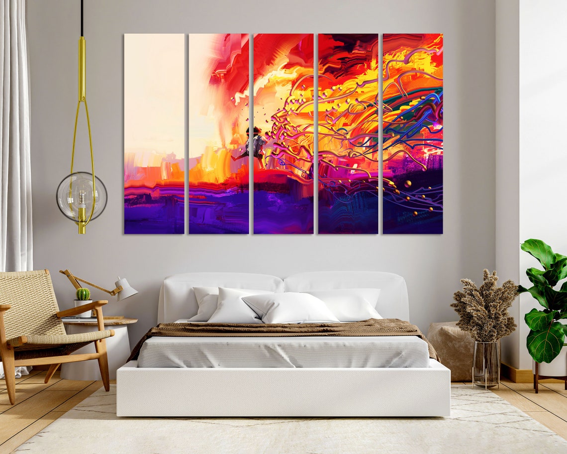 Girl Running Through Colorful Swirling Paint Joyful Abstract Poster - Image 6