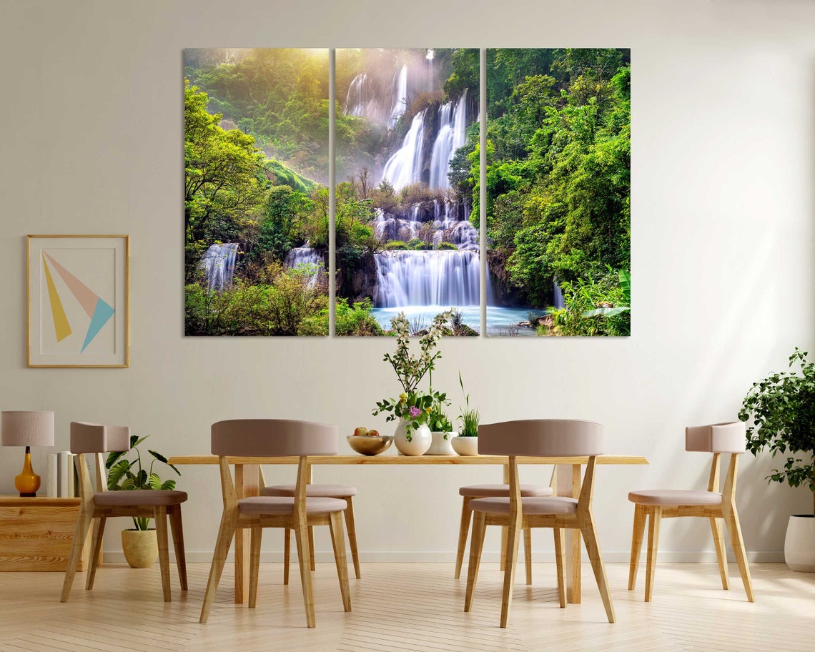 Thi Lo Su Waterfall Thailand Lush Jungle Tall Cascades Nature Poster - Image 6