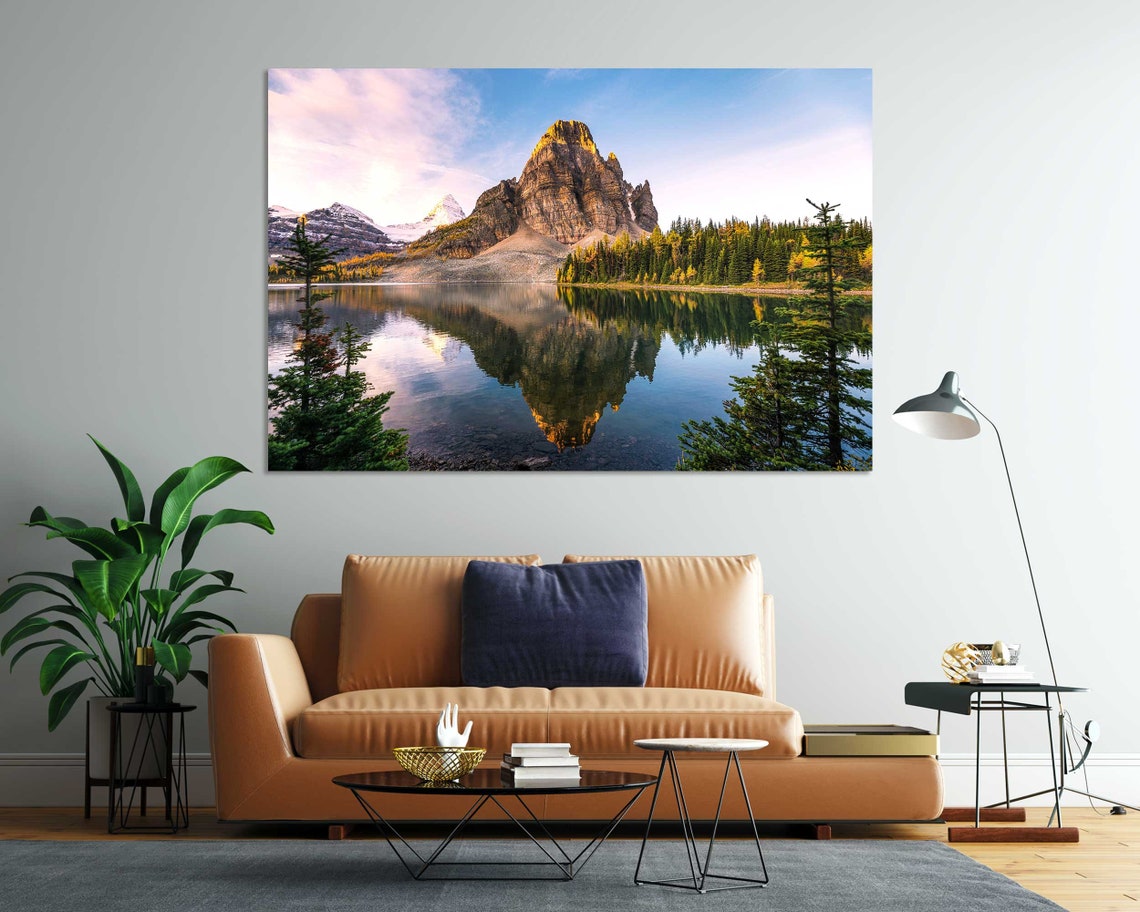 Mount Assiniboine Provincial Park Mount Assiniboine Park Home Decor Landscape Painting Arts Canada Nature Artwork Mountain Art - Image 7