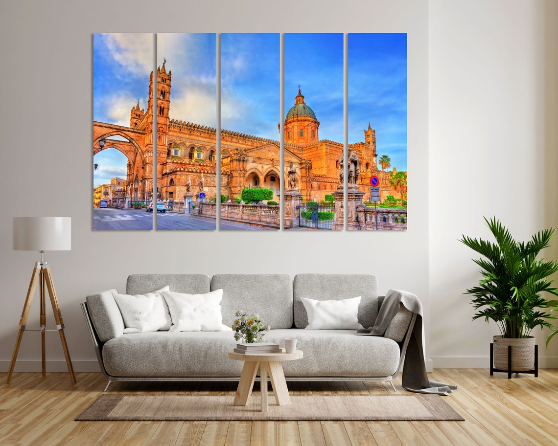 Palermo Cathedral Sicily Arab Norman Architecture Triptych Wall Poster - Image 4