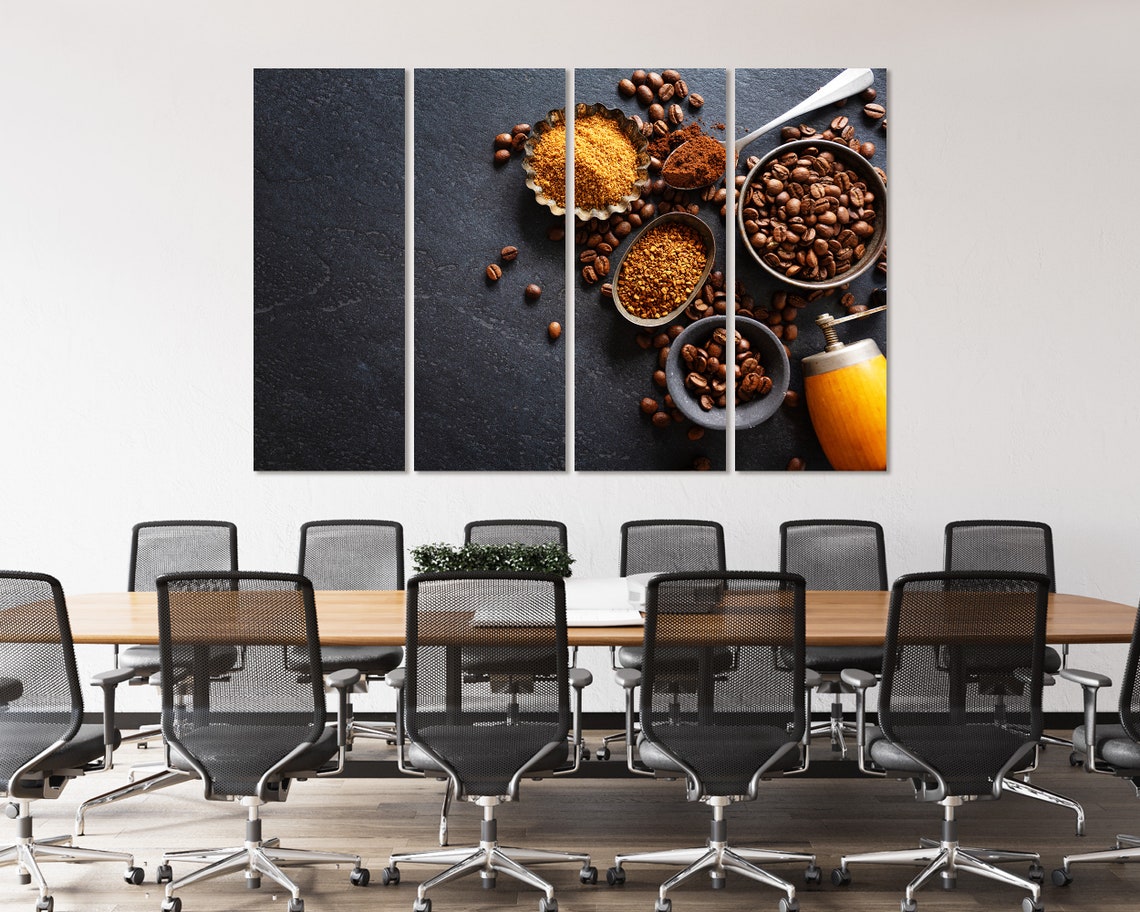 Coffee Decor For Wall Coffee Beans Print Art On Coffee Contemporary Wall Art Original Decor For Kitchen Coffee Popular Art - Image 3