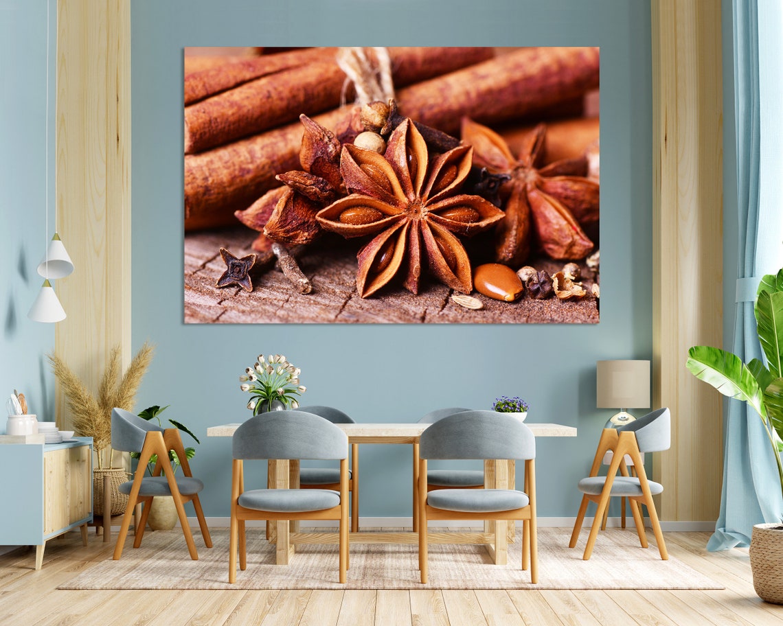 Star Anise Cinnamon Sticks Warm Spices Close Up Kitchen Poster - Image 8