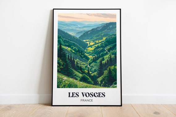 The Vosges Travel Poster, Eastern France Wall Art
