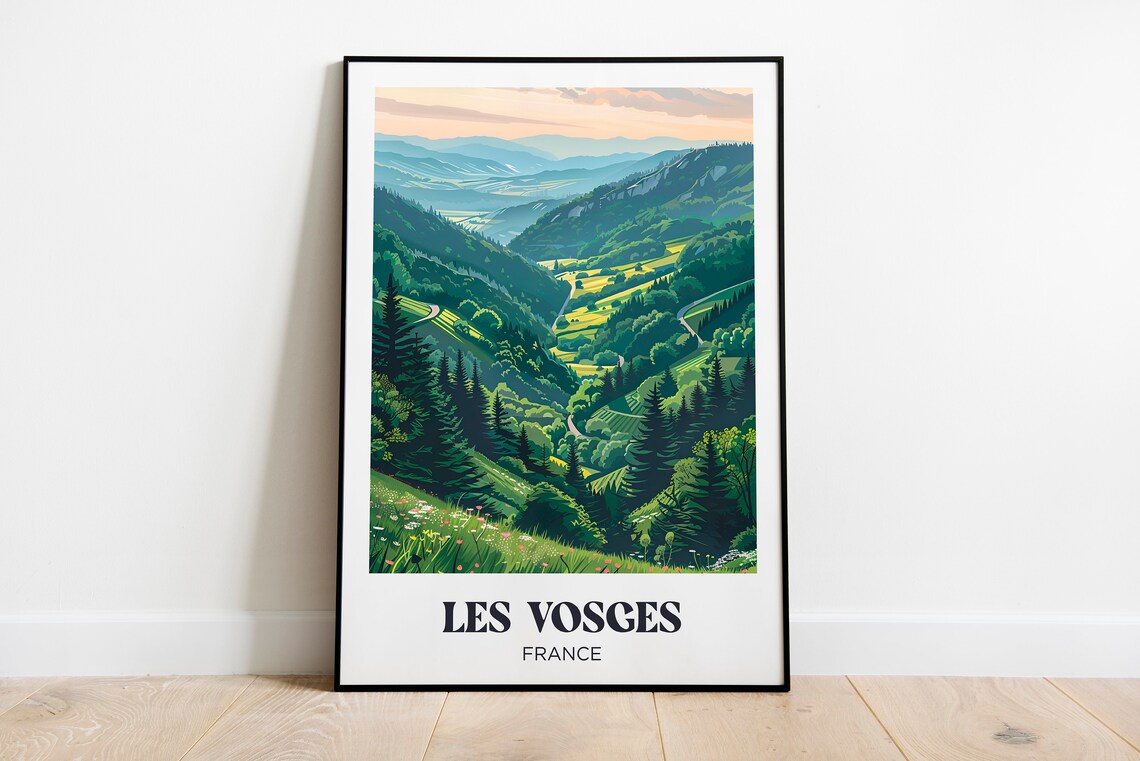 The Vosges Travel Poster, Eastern France Wall Art