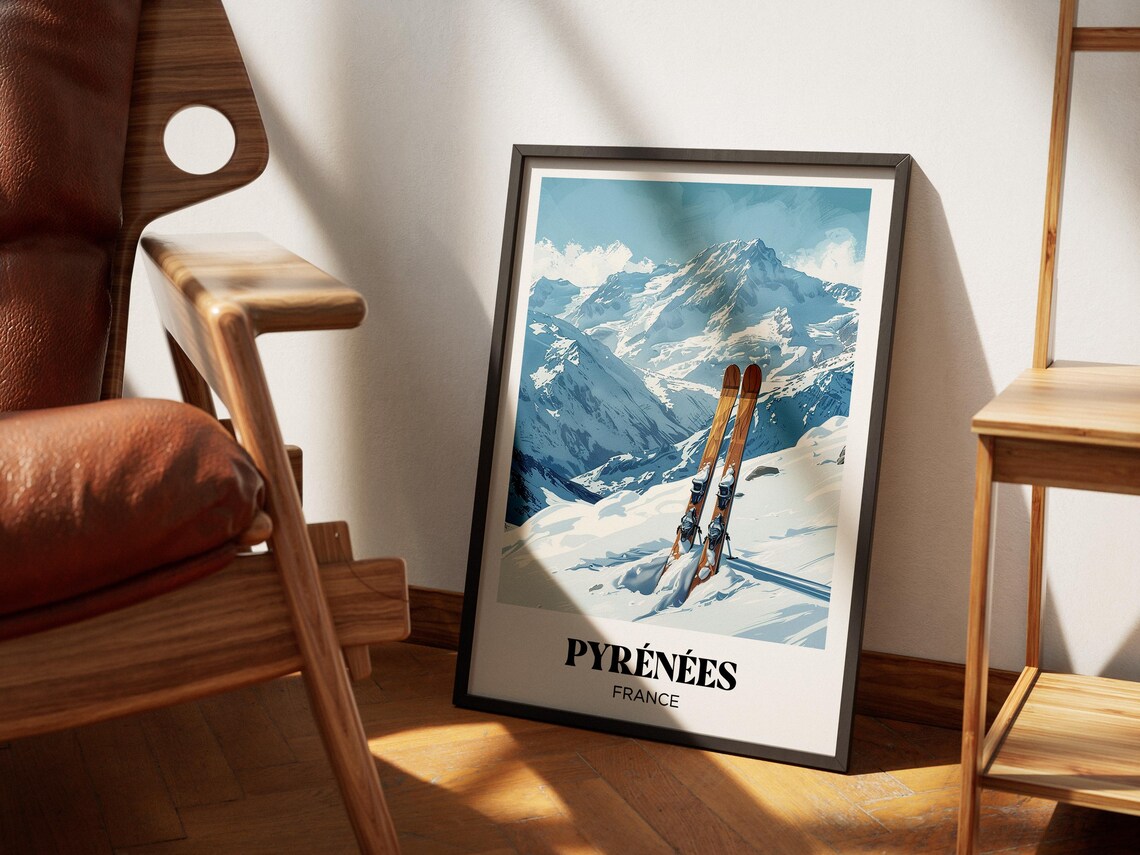 Pyrenees Ski Chalet Decoration Poster - Image 2