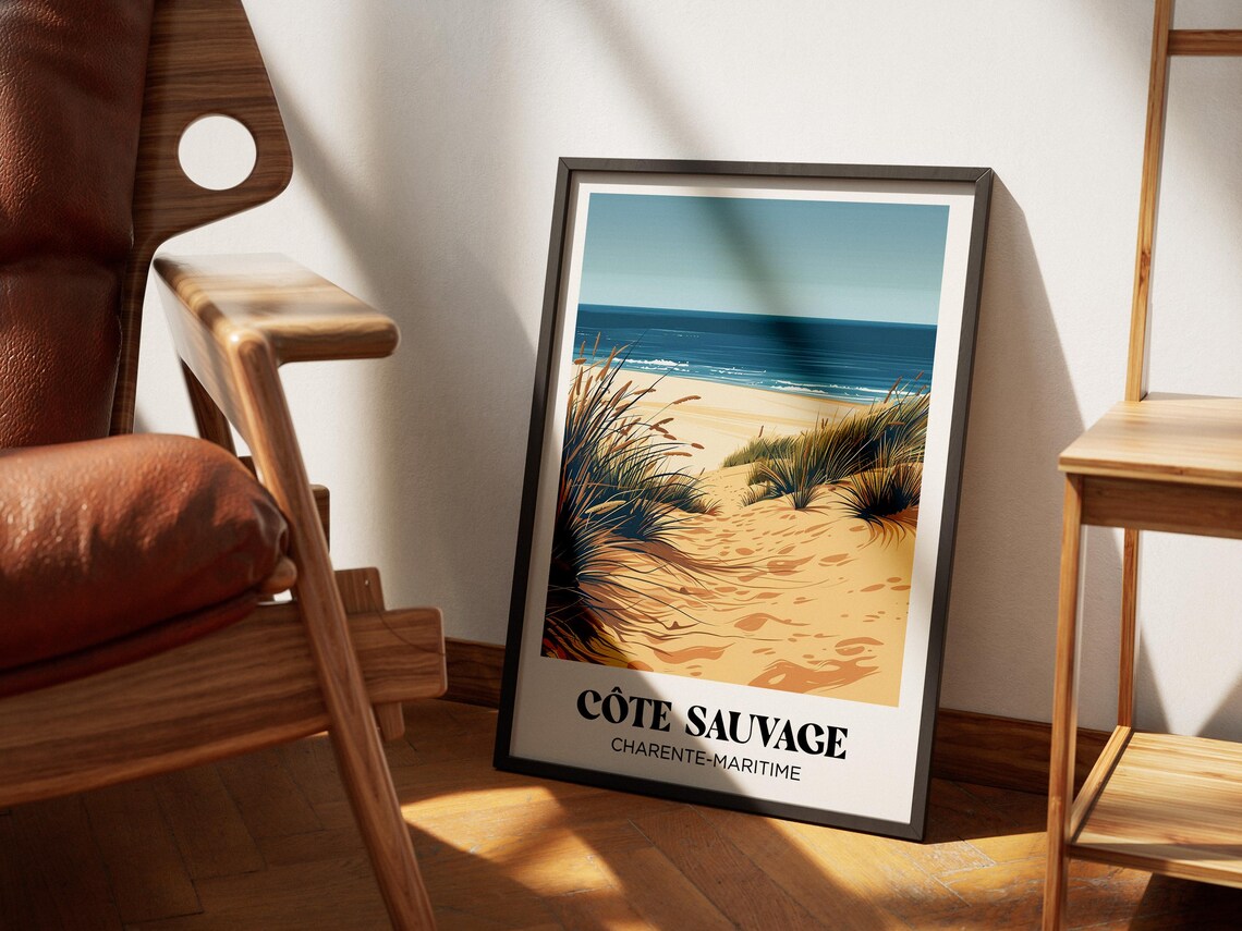 Cote Sauvage Royan Travel Poster Print - Image 2