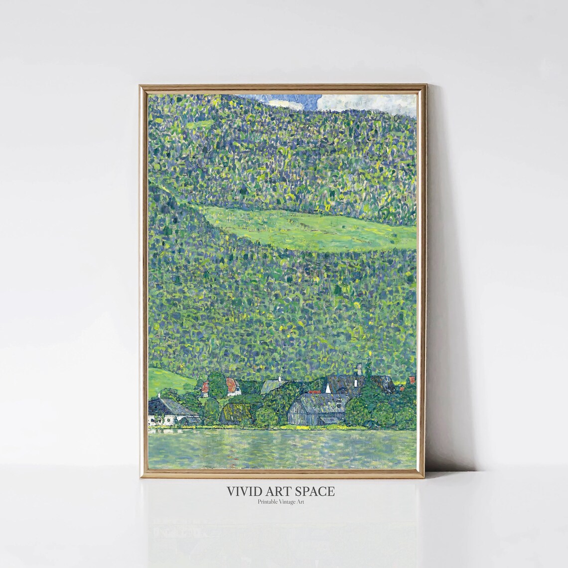 Gustav Klimt Litzlberg am Attersee Shimmering Landscape Art Print - Image 3