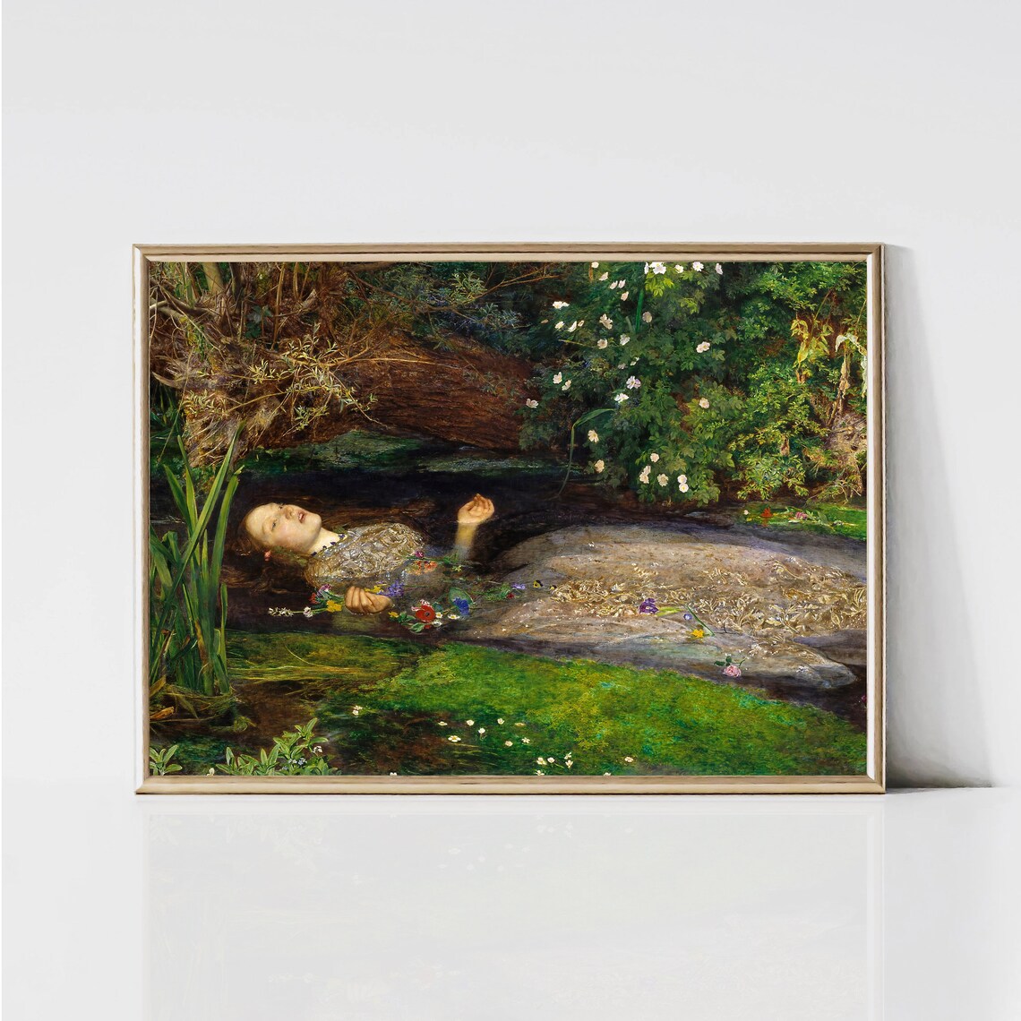Ophelia By John Everett Millais, British Art Print