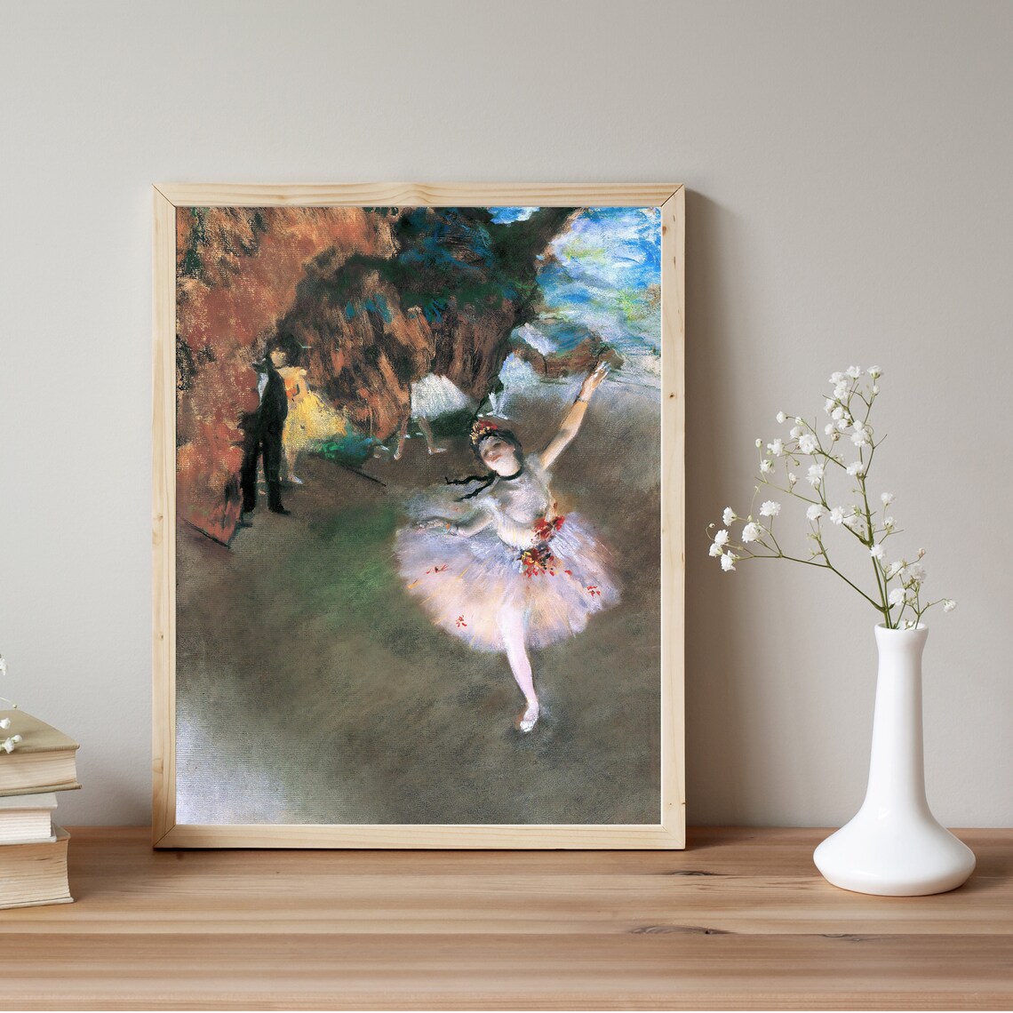 Edgar Degas Star Dancer On Stage Art Print - Image 2