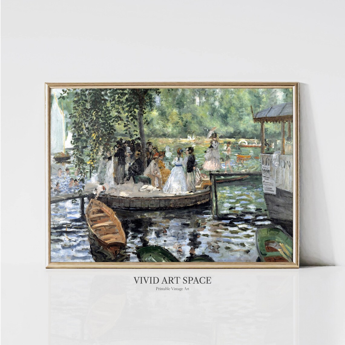 Renoir La Grenouillere Vintage Boating Art Print - Image 3