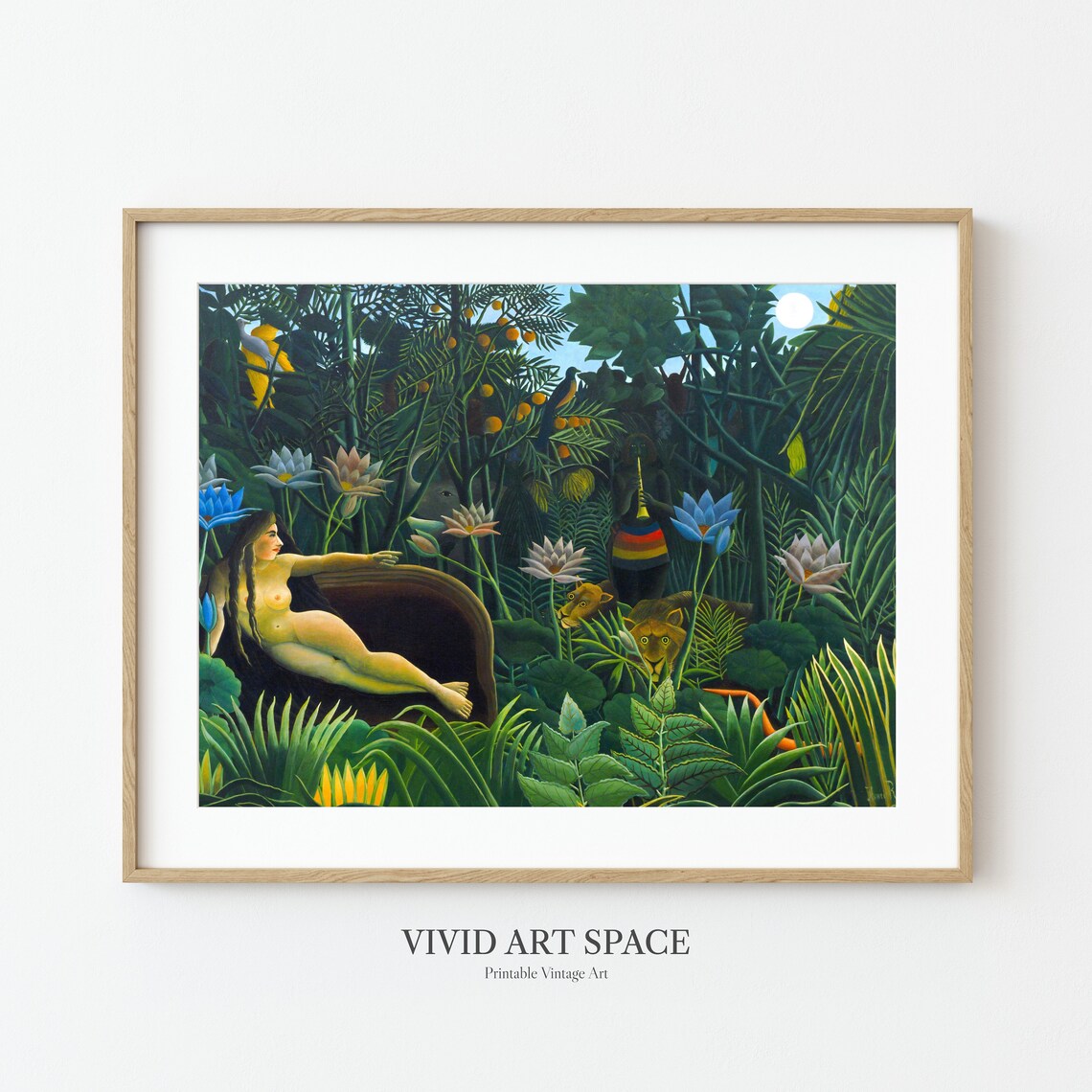 Henri Rousseau The Dream Tropical Jungle Art Print - Image 2