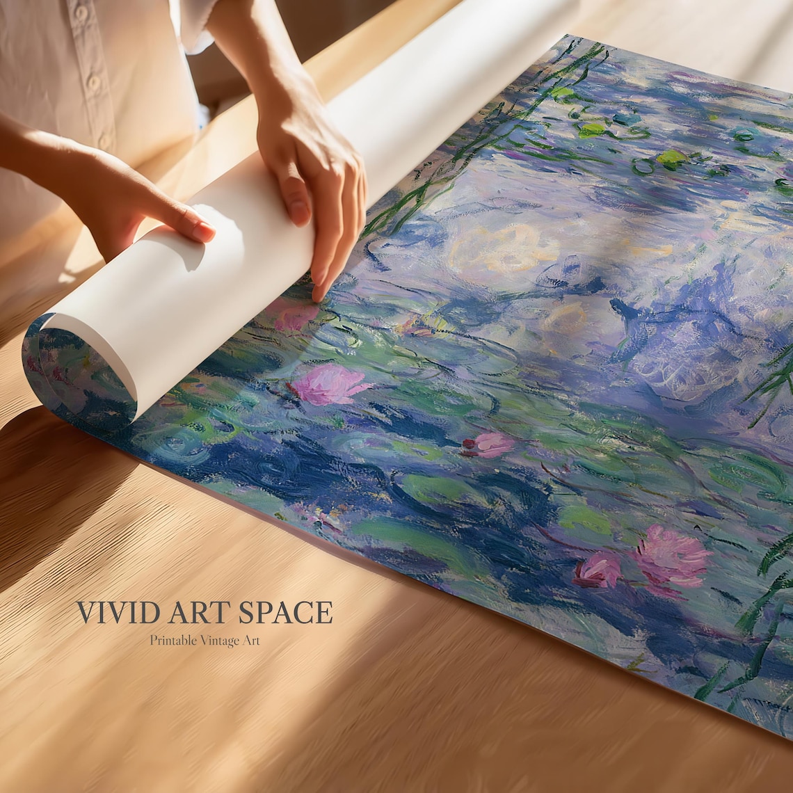 Claude Monet Water Lilies Art Print, Impressionist - Image 3