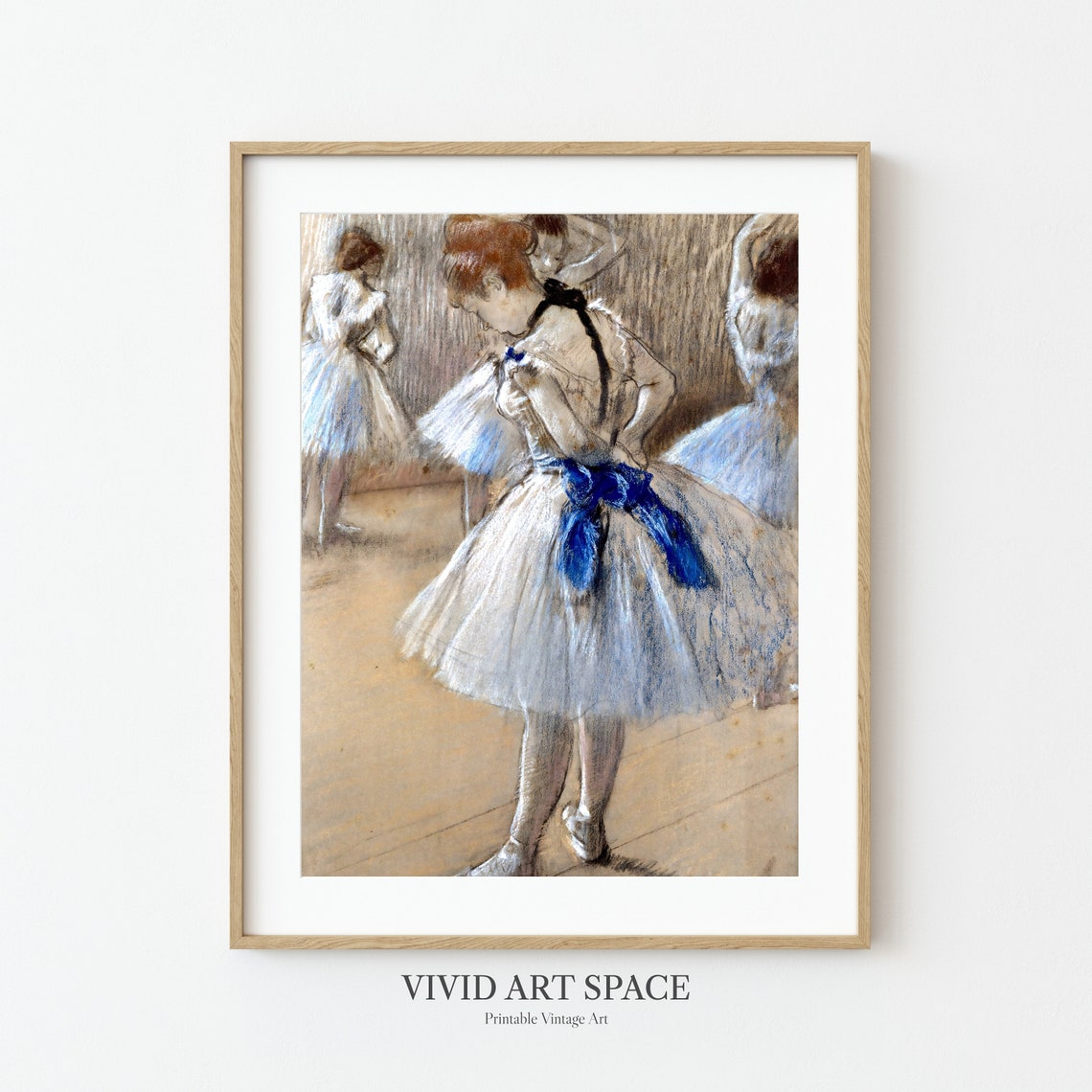 Edgar Degas Ballerina Adjusting Her Slipper Impressionist Art Print - Image 2