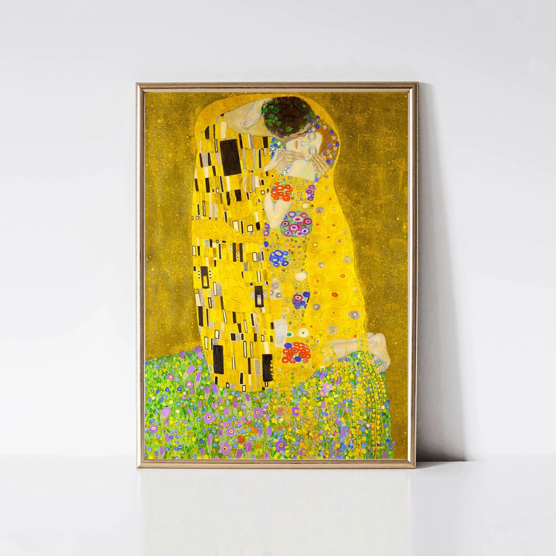 The Kiss by Gustav Klimt Art Nouveau Love Print