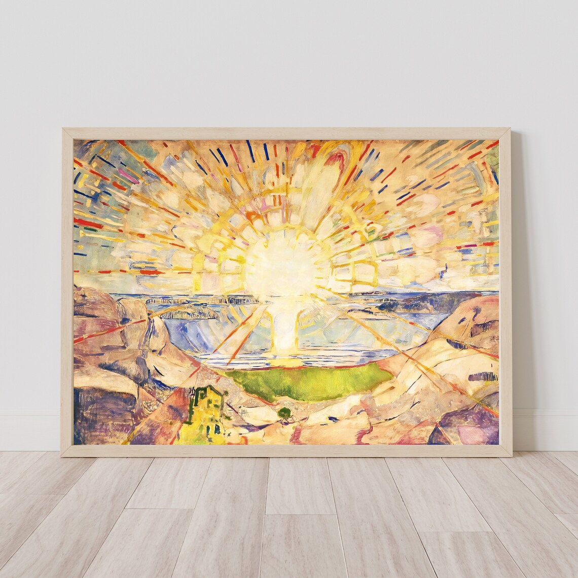 The Sun by Edvard Munch, Abstract Sea Landscape - Image 3