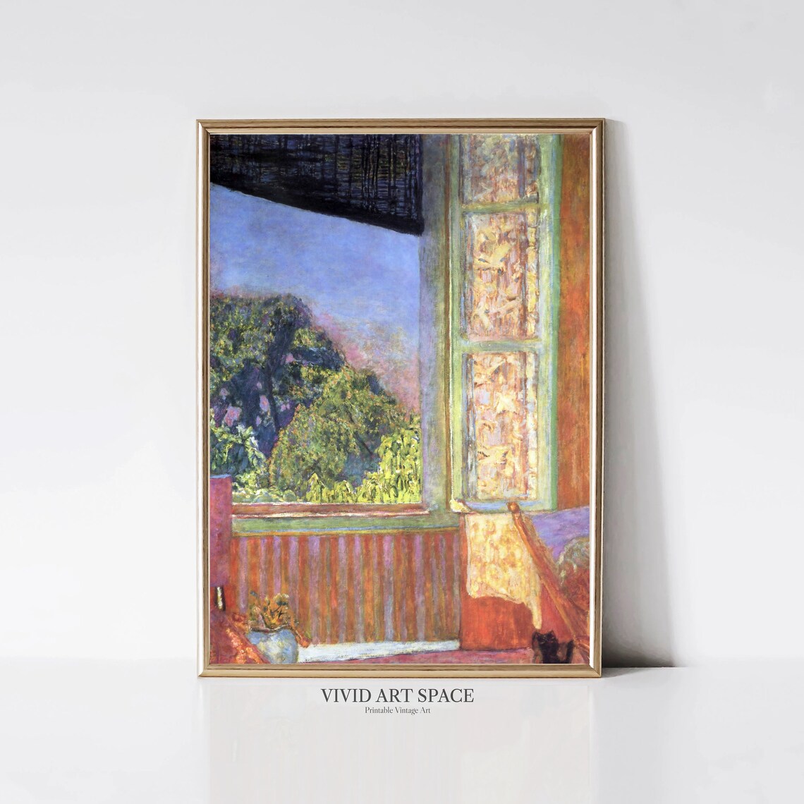 The Open Window by Pierre Bonnard, Art Print - Image 3