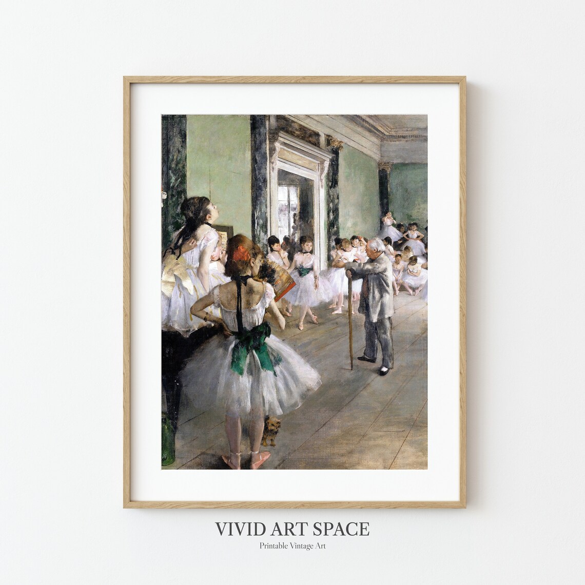 Edgar Degas Ballet Dance Class Impressionist Art Print