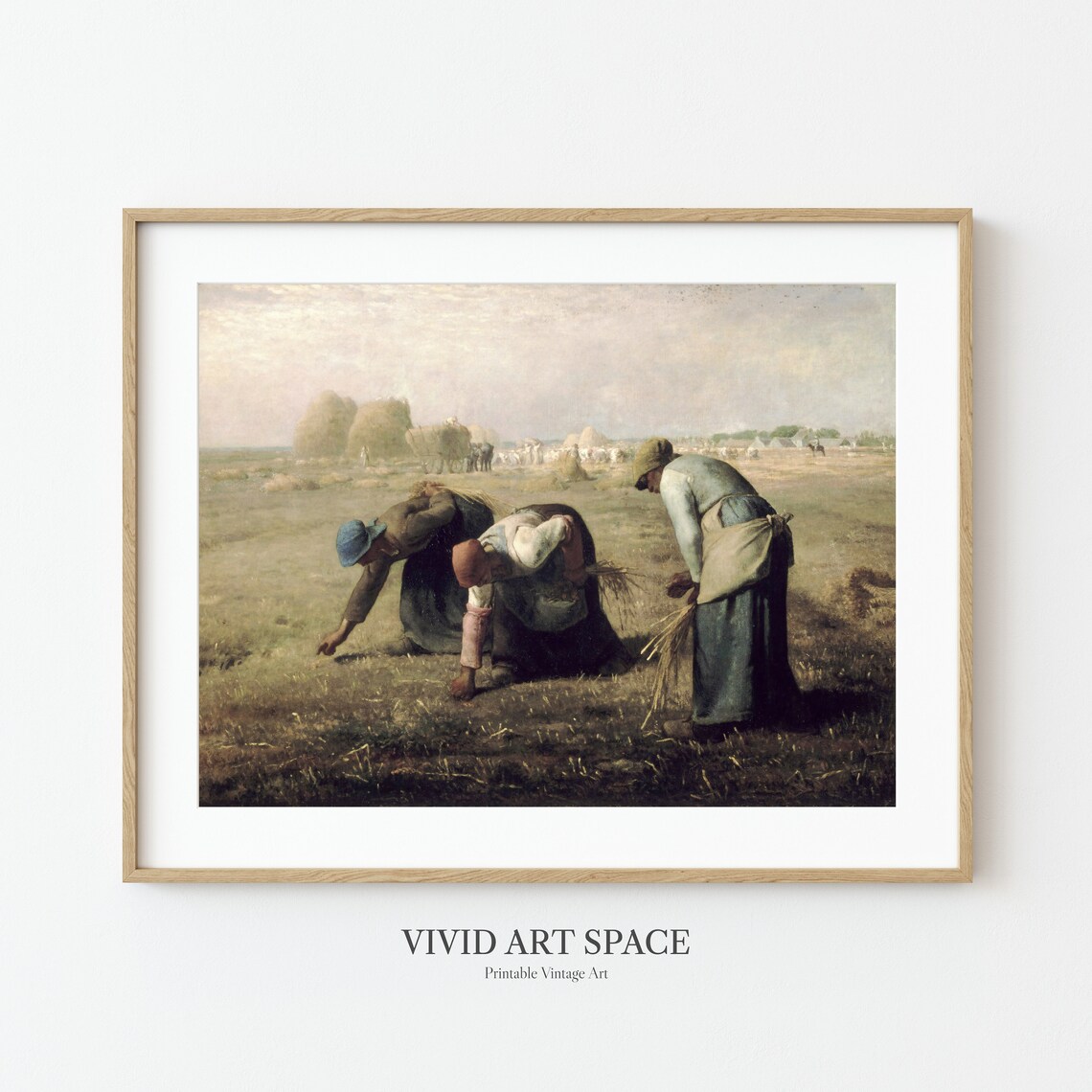 Jean Millet The Gleaners Vintage Realism Art Print - Image 2
