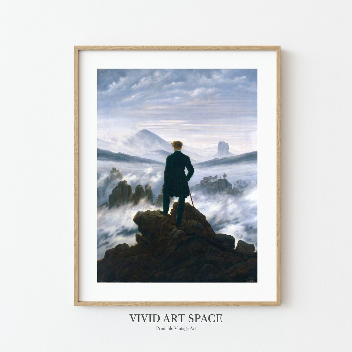 Wanderer Above the Sea of Fog, Classic Art Print
