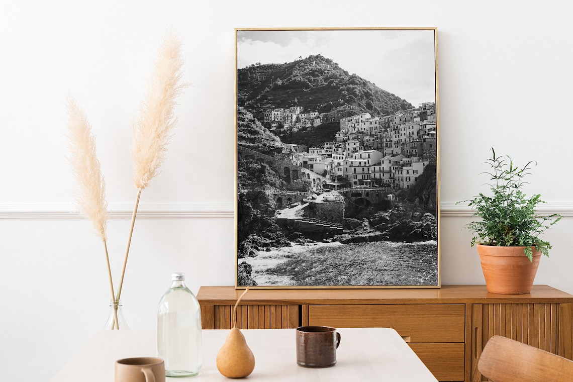 Cinque Terre Italy Coast Village Travel Poster, Liguria - Image 3