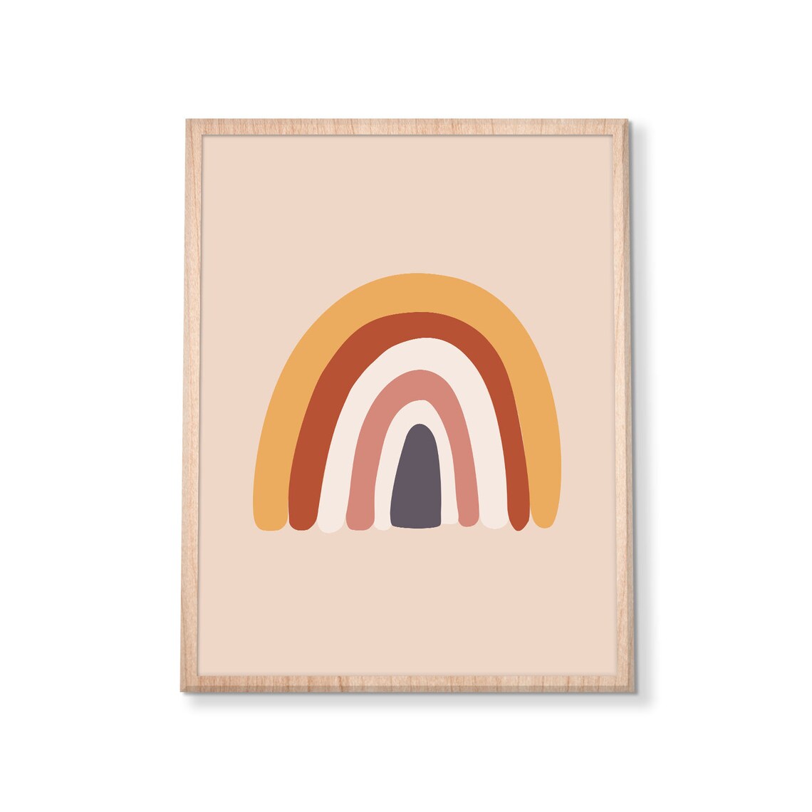 Rainbow Print Bohemian Rainbow Art Nursery Decor Kids Room Art Cute Modern Boho Print Home Wall Art Instant - Image 3