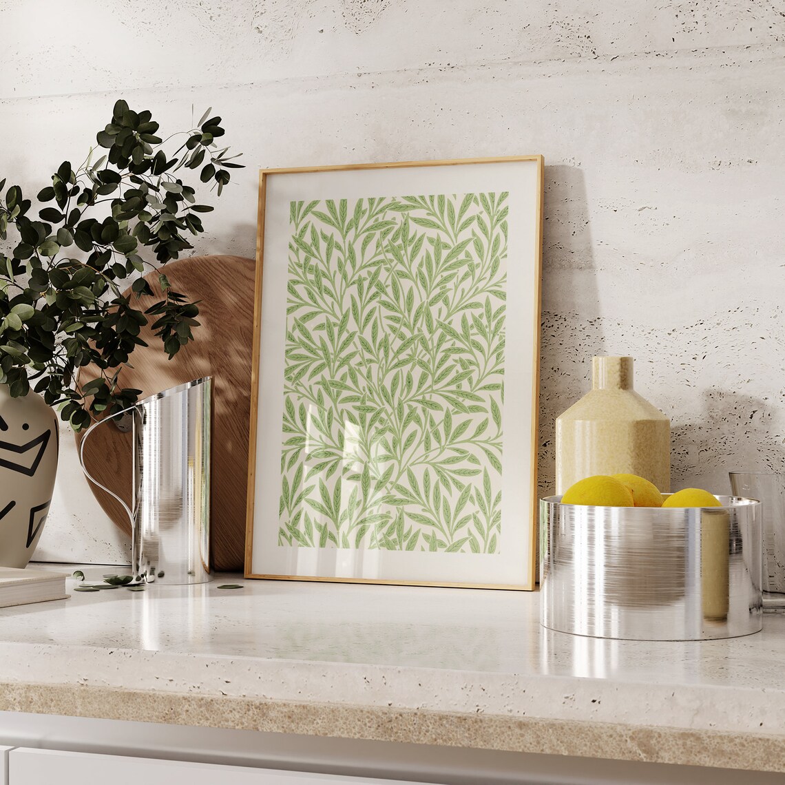 William Morris Vintage Botanical Pattern Art Print - Image 2