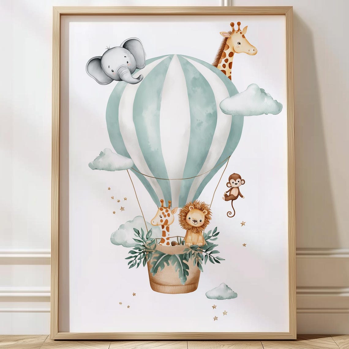 Safari Animal Art, Jungle Nursery Decor