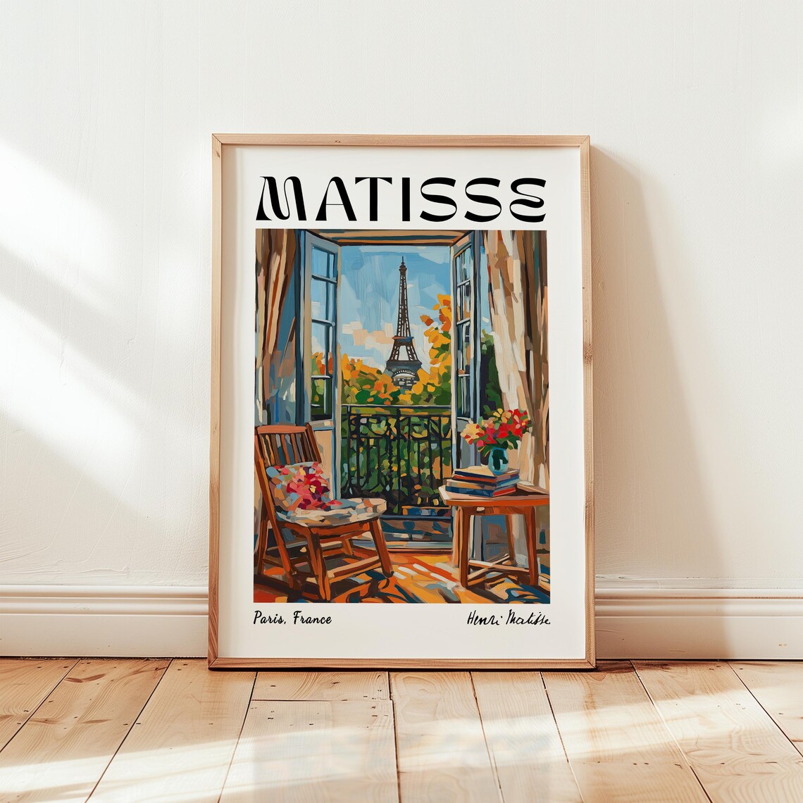 Henri Matisse Eiffel Tower Poster, Paris Art Print