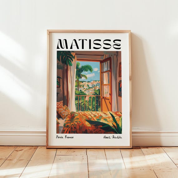 Henri Matisse Orange Bedroom Palm Tree Art Print