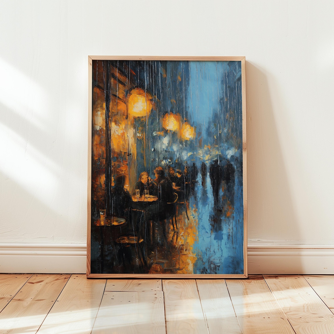 Claude Monet Rainy Cafe Impressionist Art Print