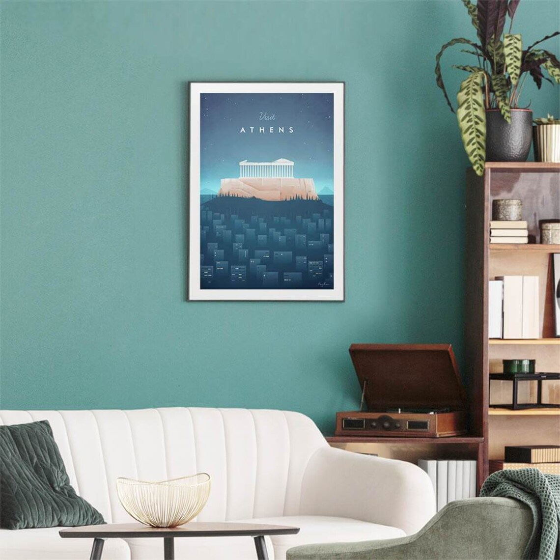 Athens Travel Poster, Minimalist Vintage Retro Style - Image 3