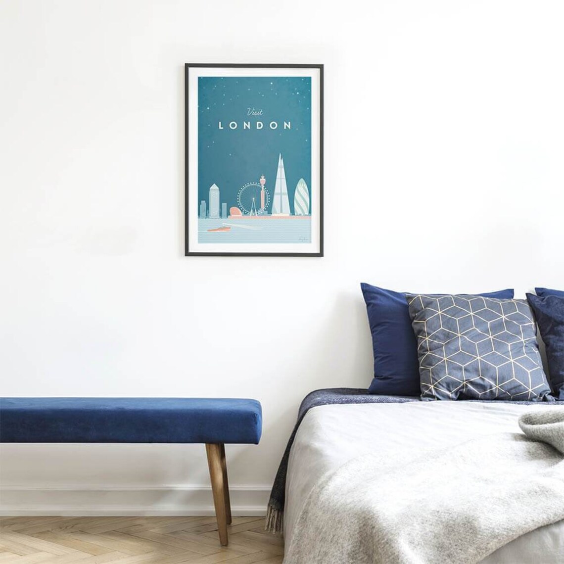 London Vintage Travel Poster, Minimalist Travel Art - Image 3