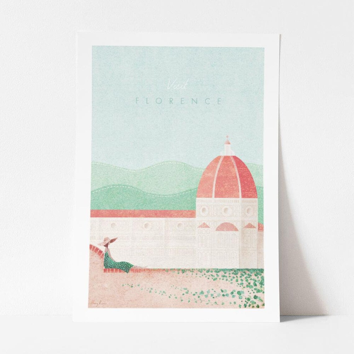 Florence Vintage Travel Poster, Minimalist Travel Art - Image 4