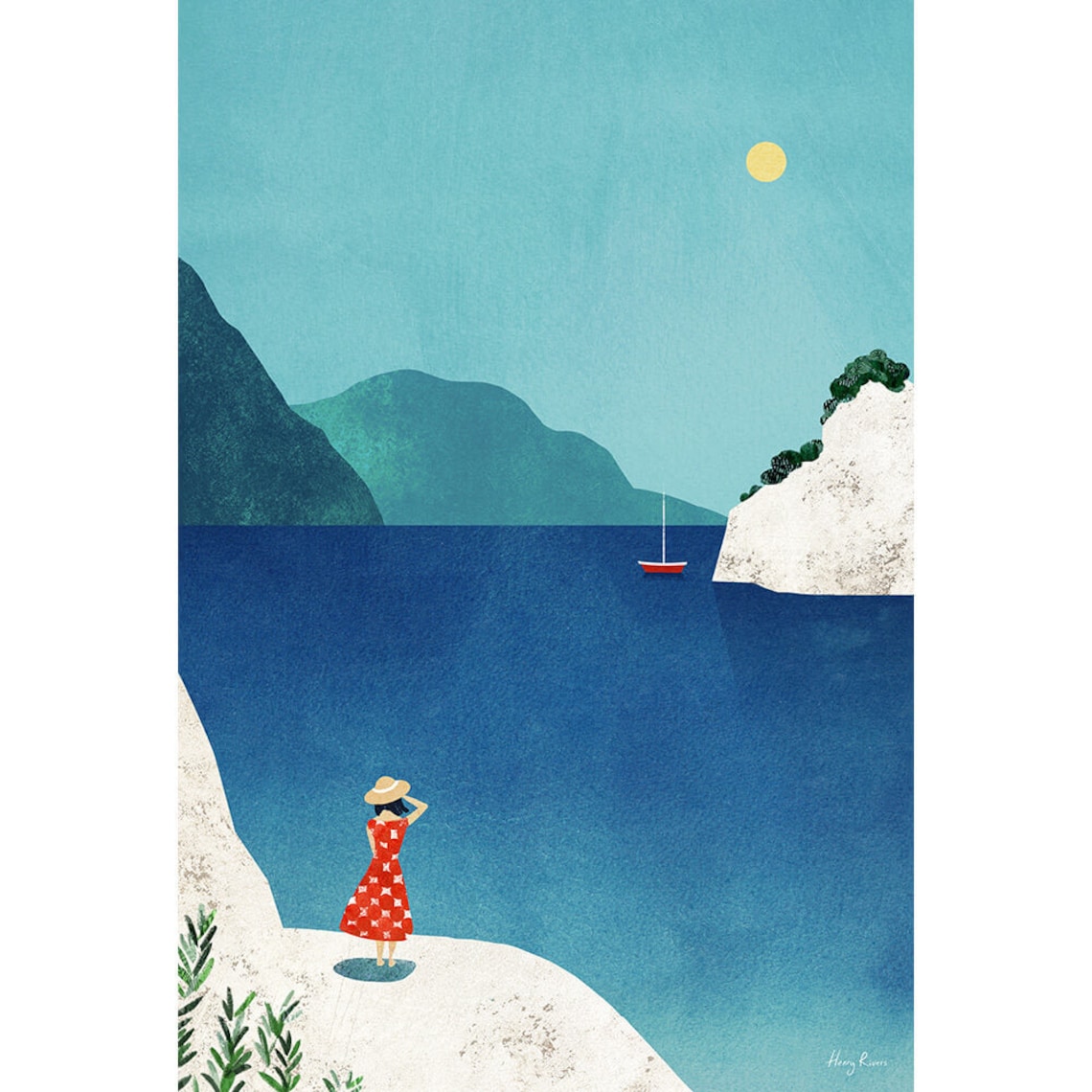Les Calanques Marseille Travel Poster, Henry Rivers - Image 3