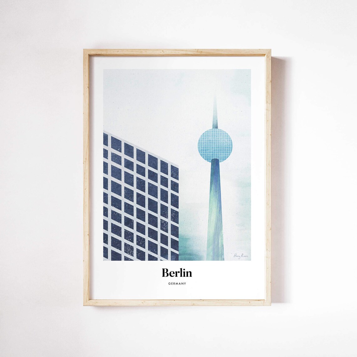Berlin Print by Henry Rivers, Berlin Art Poster