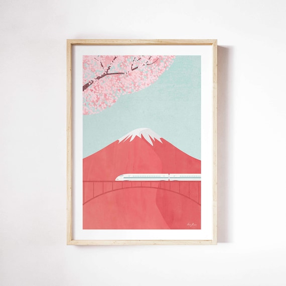 Mount Fuji by Henry Rivers, Japan Travel Poster