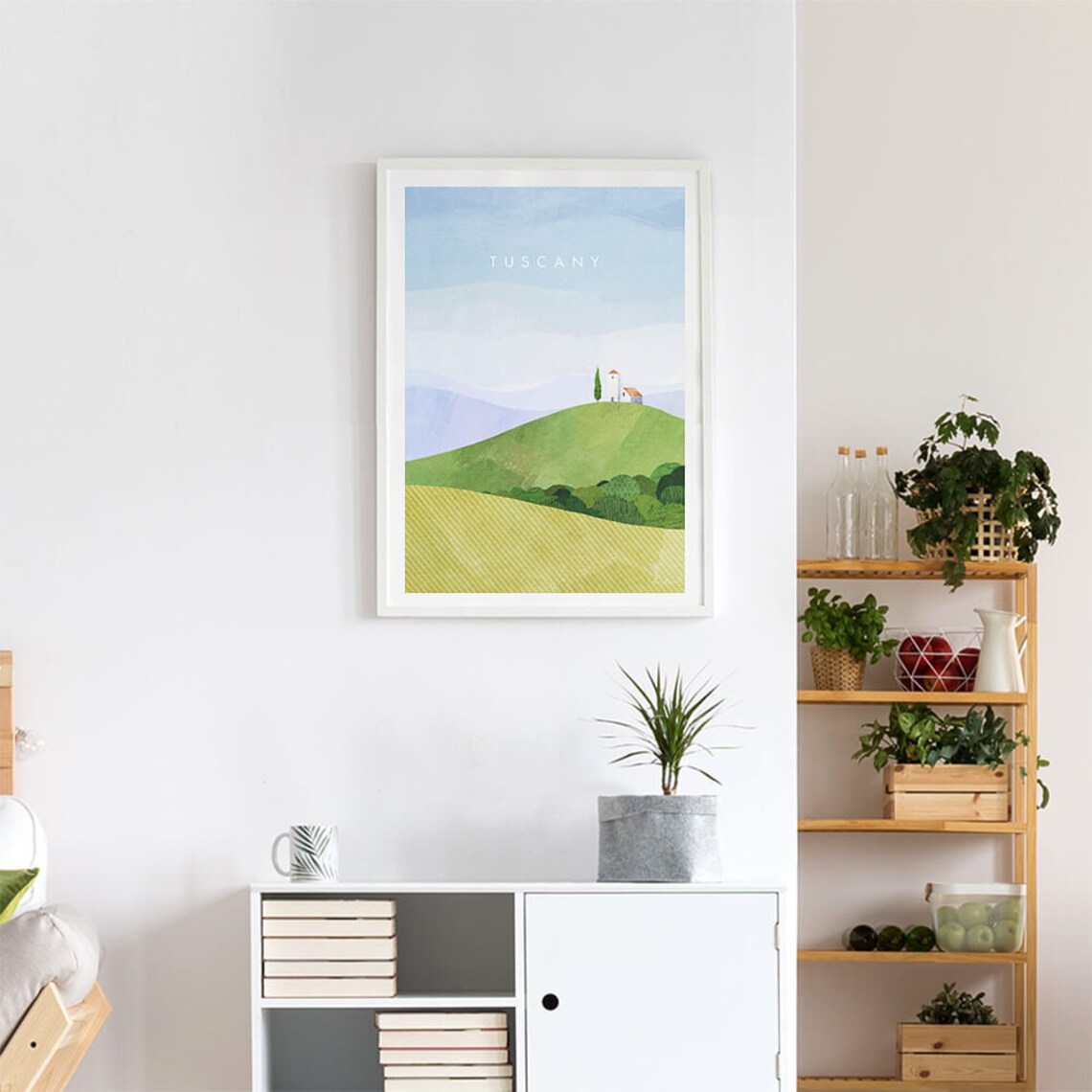 Tuscany Travel Poster, Minimalist Vintage Retro - Image 4
