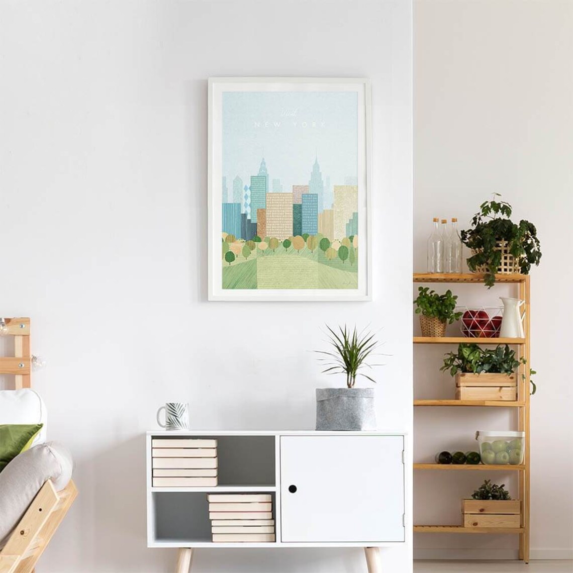 New York Vintage Travel Poster, Minimalist Travel Art - Image 3