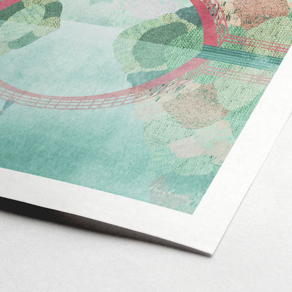 Henry Rivers Japan Bridge Travel Poster, Japan - Image 2