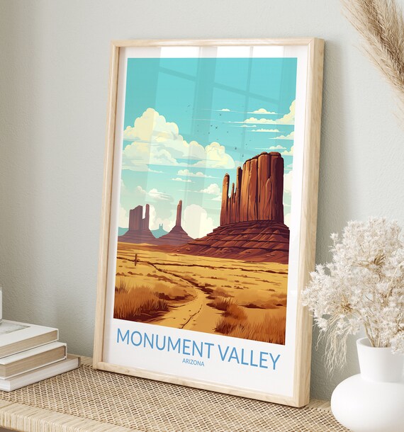 Monument Valley Print No 2 Monument Valley Poster Monument Valley Wall Art Monument Valley Art Print Artwork Travel Gift Arizona