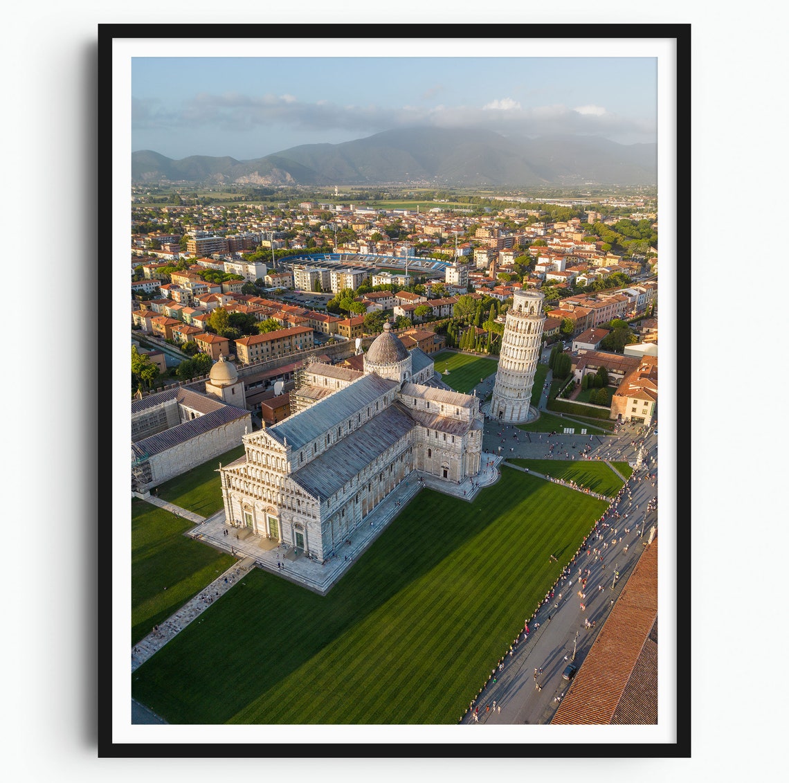 Pisa Print Leaning Tower Of Pisa Wall Art Italy Travel Poster Europe Print Tuscany Print Aerial Photography Home Decor