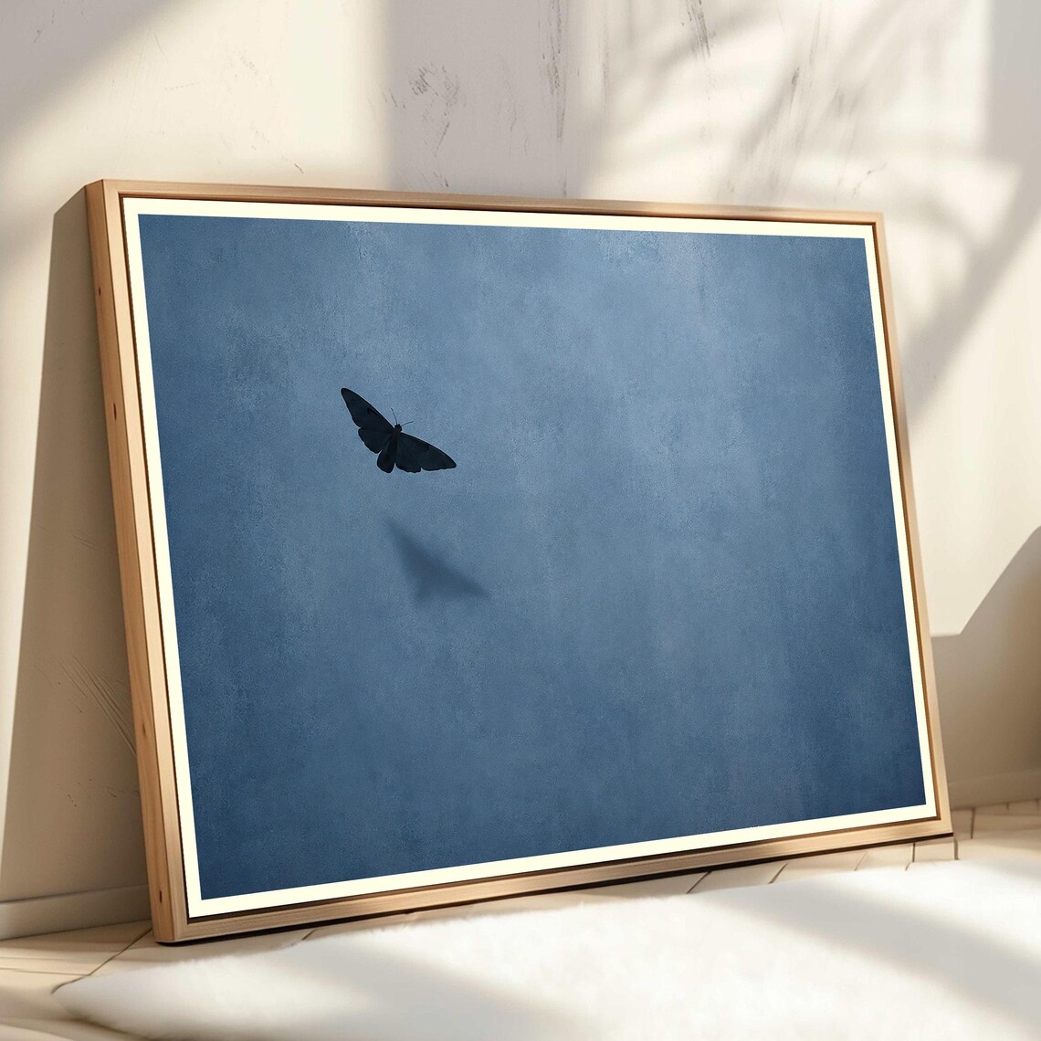 Butterfly Silhouette, Minimalist Modern Insect Decor