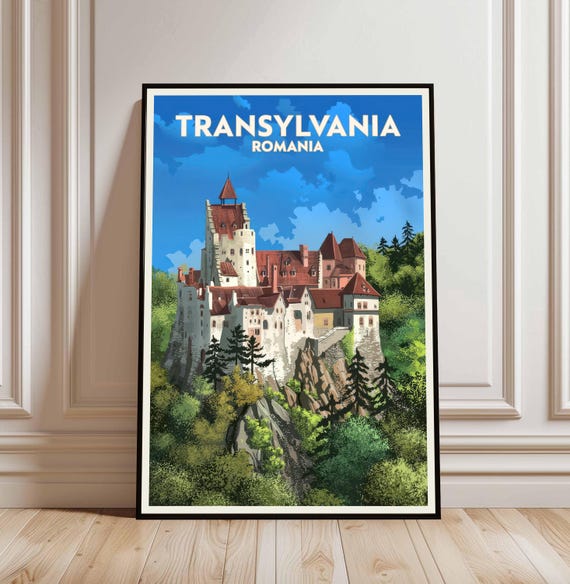 Transylvania Travel Print Home Dcor Romania Art Village Room For Gift Poster Wall