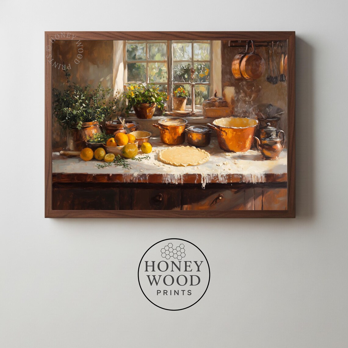 Rustic Thanksgiving Kitchen Still Life Art Print