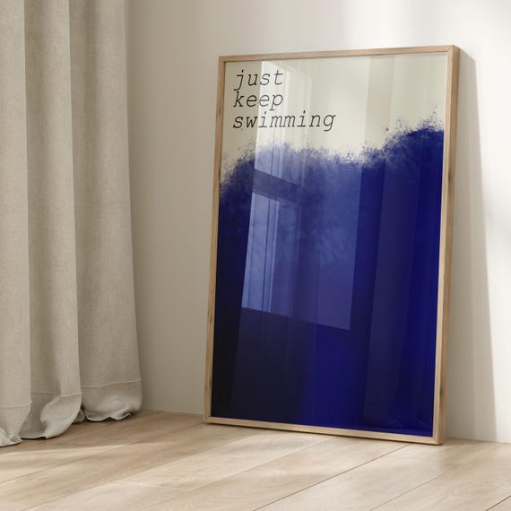 Keep Swimming Xoxo Atlas It Ends With Us Minimalist Print Bold Simple Hi Wall Art Entrance Decoration Welcome Poster