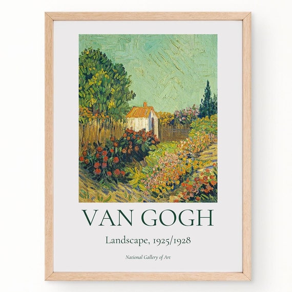 Van Gogh Art Print Van Gogh Exhibition Poster Van Gogh Painting Nature Landscape Art Garden Wall Art Museum Poster