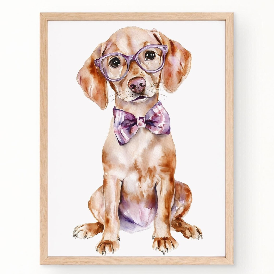 Watercolor Dog Portrait Watercolor Pet Wall Art Dog Painting Dog Wall Art Printables Animal Poster