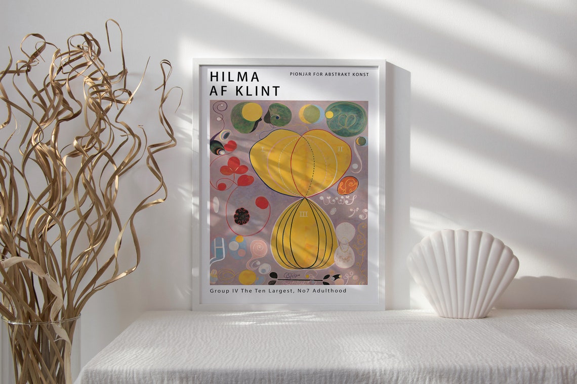 Hilma Af Klint The Ten Largest No 7 Adulthood Abstract Poster - Image 2