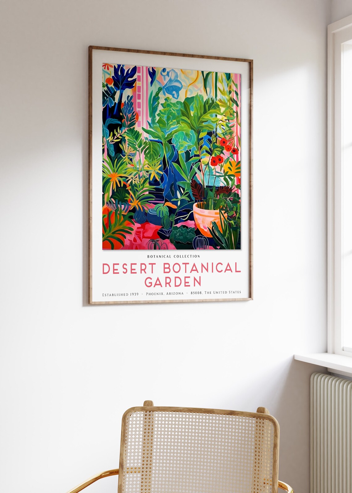 Desert Botanical Garden Phoenix Arizona Tropical Plants Art Poster - Image 3