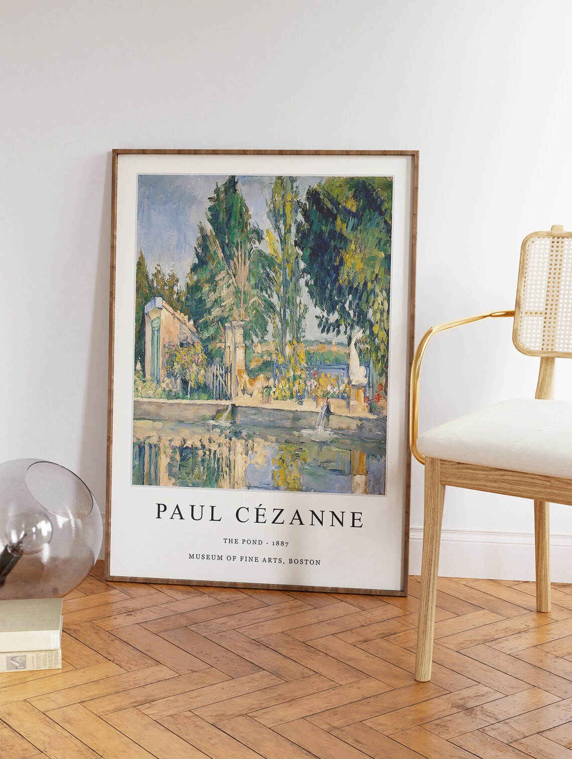Paul Cézanne The Pond Landscape Art Print - Image 3